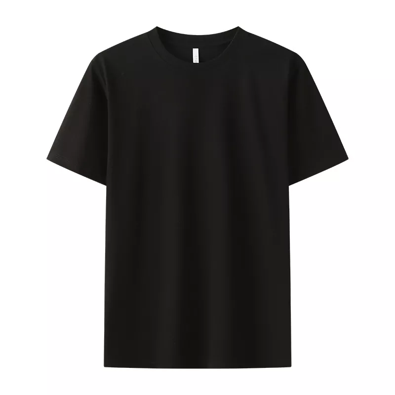 Summer Cool Sensation Mercerized Cotton Crew Neck Men's T-shirt