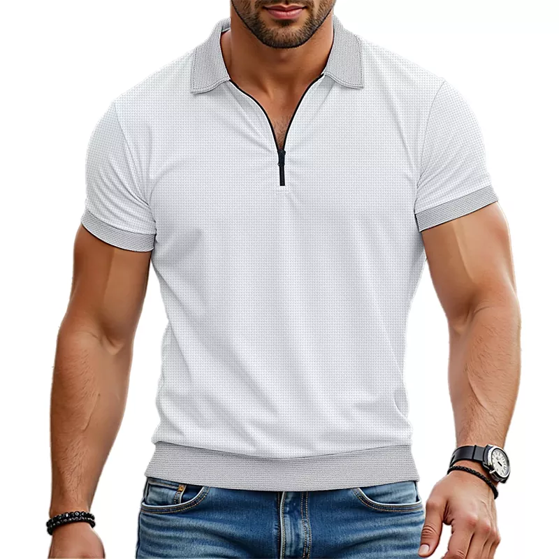 Summer Lapel Polo Shirt Men's T-Shirt