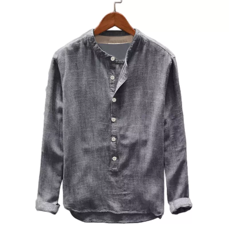 Pullover Solid Color Loose Long Sleeve Shirt