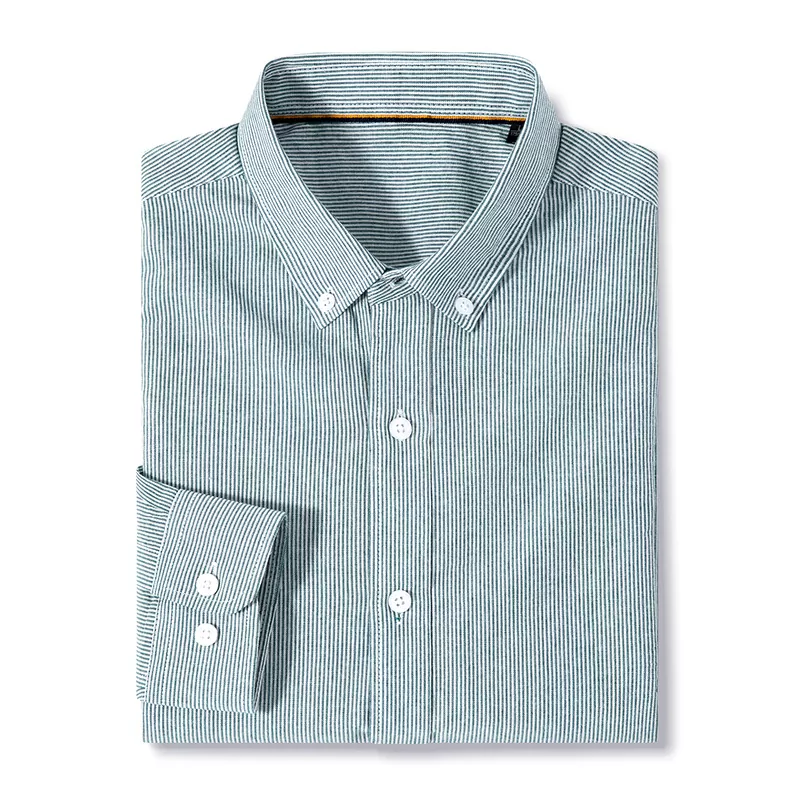 Spring New Men's Striped Long Sleeve Shirt
