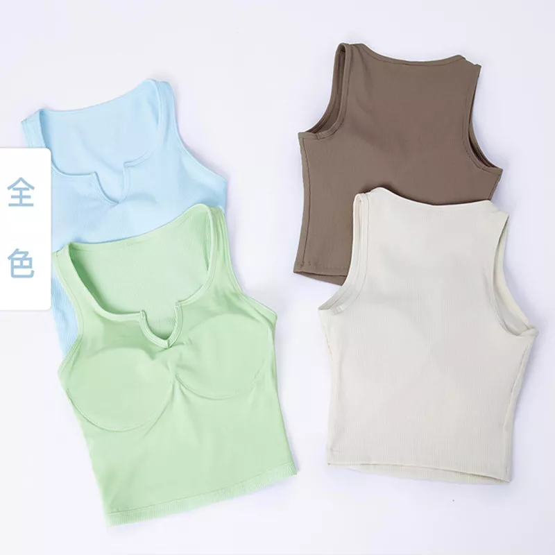 Chaleco de hilo de verano para correr, fitness, yoga, top